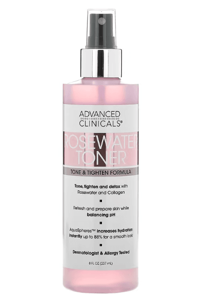 Advanced Clinicals Tónico De Agua De Rosas 237Ml