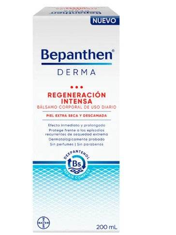 Bepanthen Derma Bálsamo Regeneracion Intensa Corporal De Uso Diario 200Ml