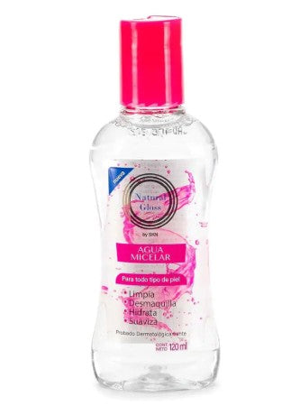 Agua Micelar Natural Gloss Bifasico Frasco 120Ml
