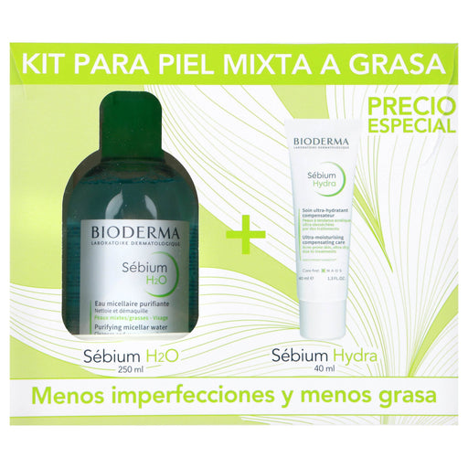 Bioderma Kit Sebium H2O 250Ml +Sebium Hydra 40Ml
